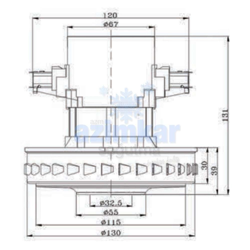 UNİCO CG-45 SÜPÜRGE MOTOR 1500W