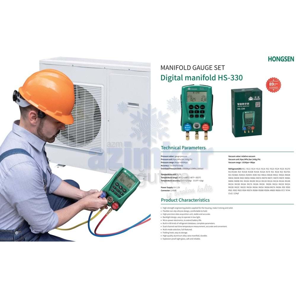 HONGSEN HS-330 DİJİTAL MANİFOLD