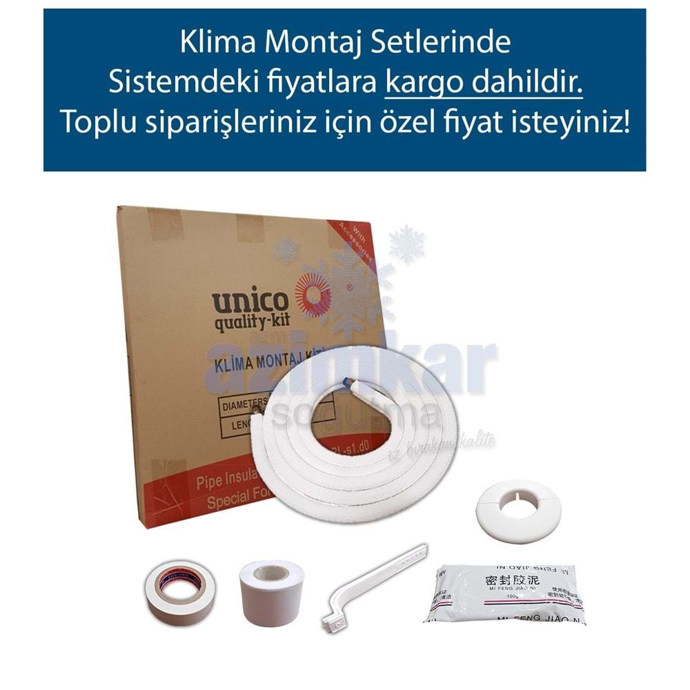 UNİCO 1/4-3/8 5 MT MONTAJ KİTİ AL-CU