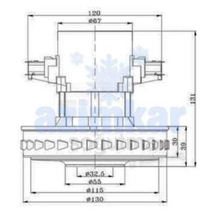 UNİCO CG-45 SÜPÜRGE MOTOR 1500W