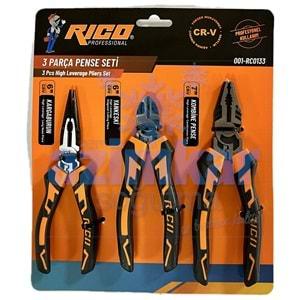 RİCO 3 PARÇA PRFOSYENEL PENSE SETİ