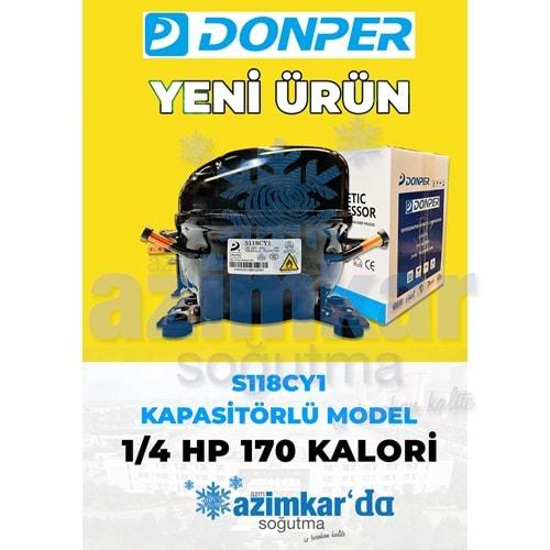 DONPER S118CY1 1/4 HP 170KCAL 197W R600A KOMPRESÖR